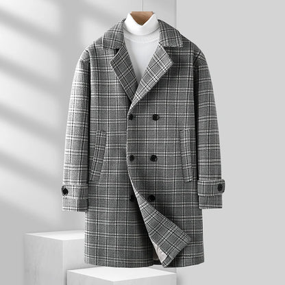 Alessandro Plaid Wool Coat