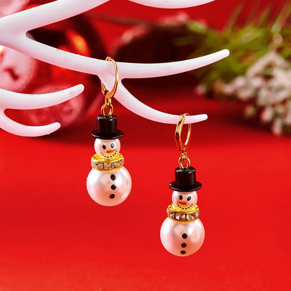 Elsa Snowman Earrings