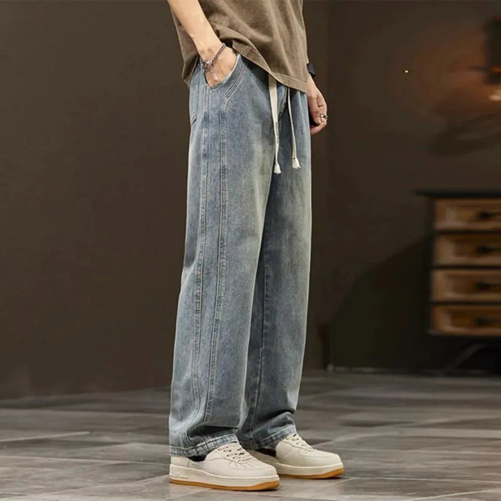 Relaxed Denim Joggers