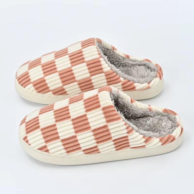 Luna Checkered Slippers