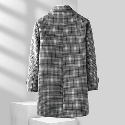 Alessandro Plaid Wool Coat