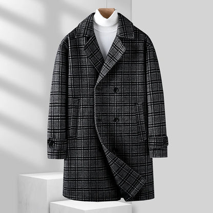 Alessandro Plaid Wool Coat