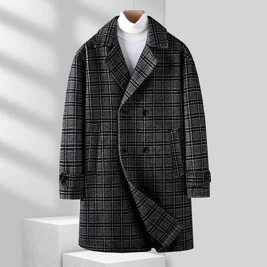 Alessandro Plaid Wool Coat