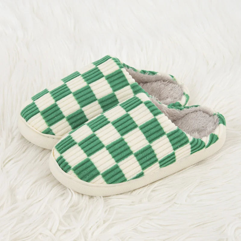 Luna Checkered Slippers