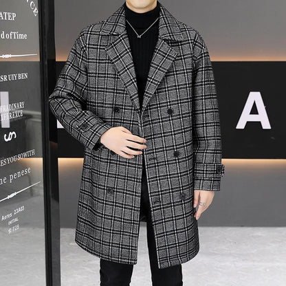 Alessandro Plaid Wool Coat