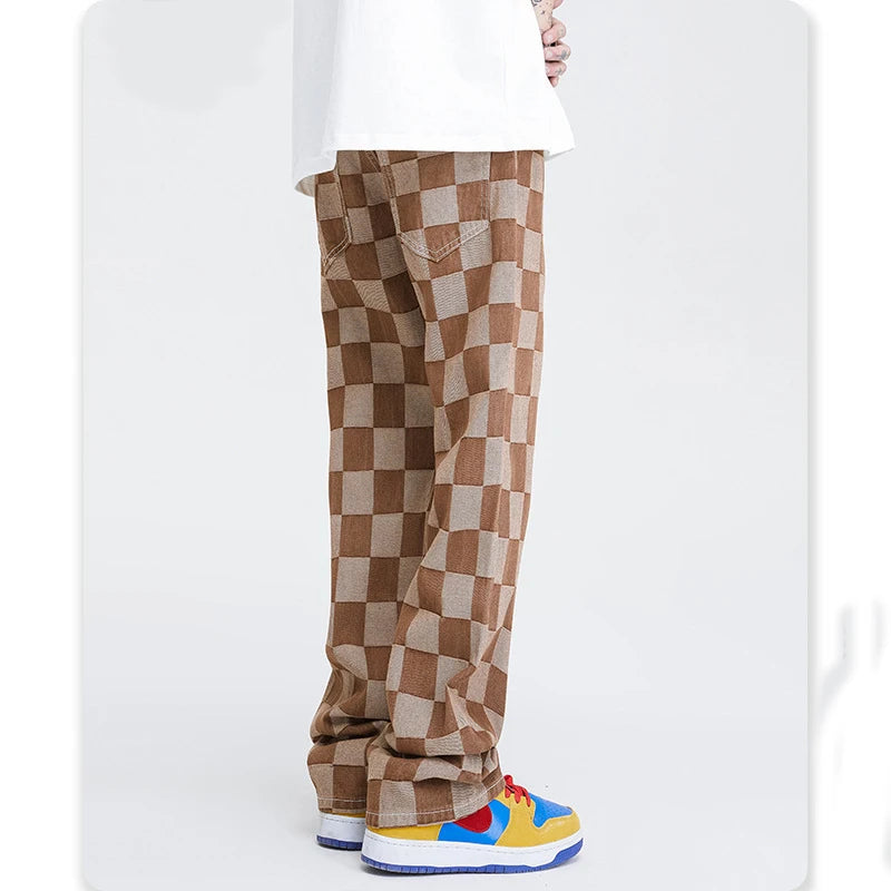 Premium Checkerboard Jeans