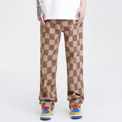 Premium Checkerboard Jeans